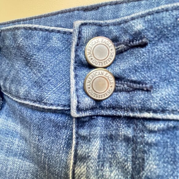 American Eagle Shorts 2 Blue Denim Jean Stretch - Picture 2 of 5